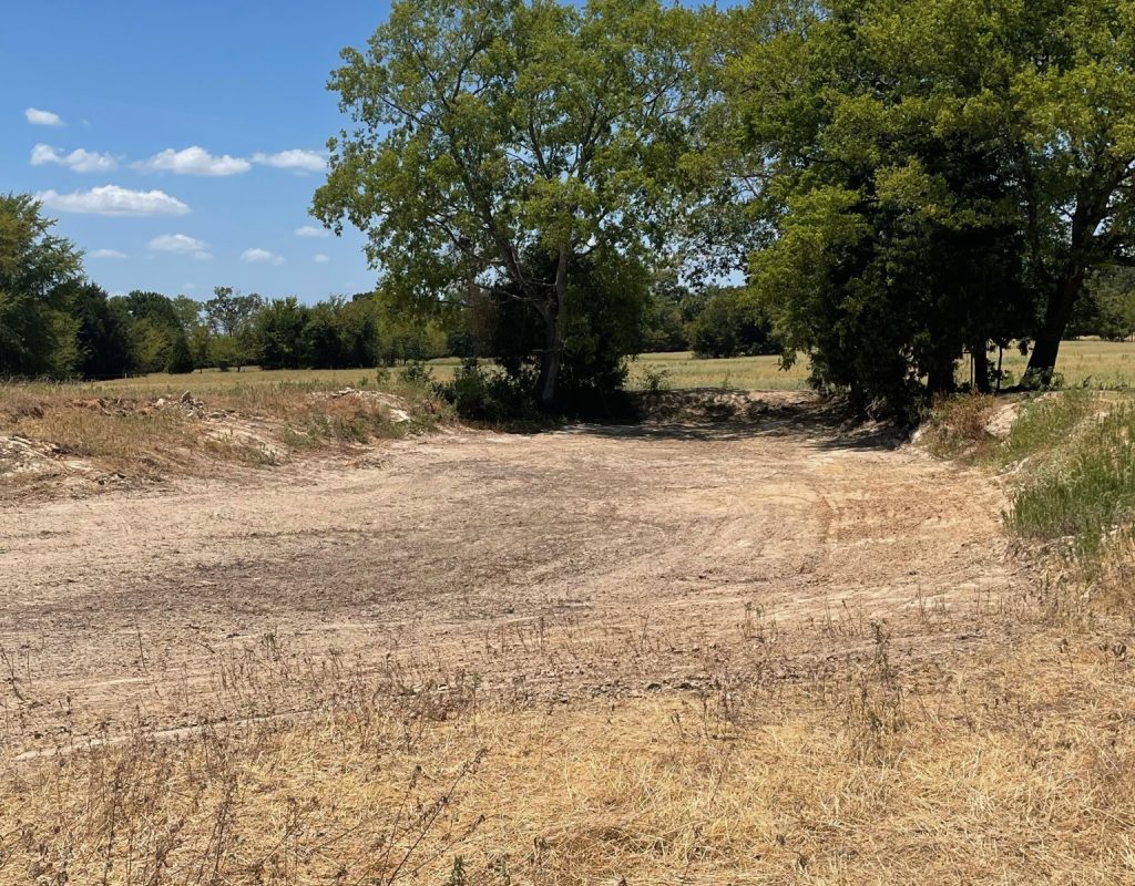 Land clearing machinery operating in Palestine, TX